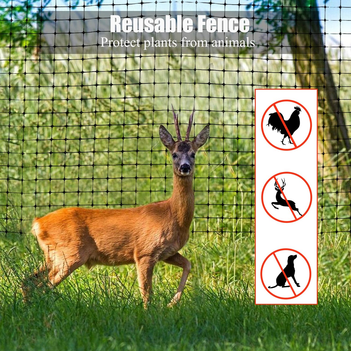DARENYI Bird Netting for Garden, Garden Netting with Cable Ties, PP Plastic Wire Mesh Fence Anti Bird Net, Protect Plant Tree Fruits Vegetable for Pest Control & Animal Fence Barrier Netting (7x100FT)