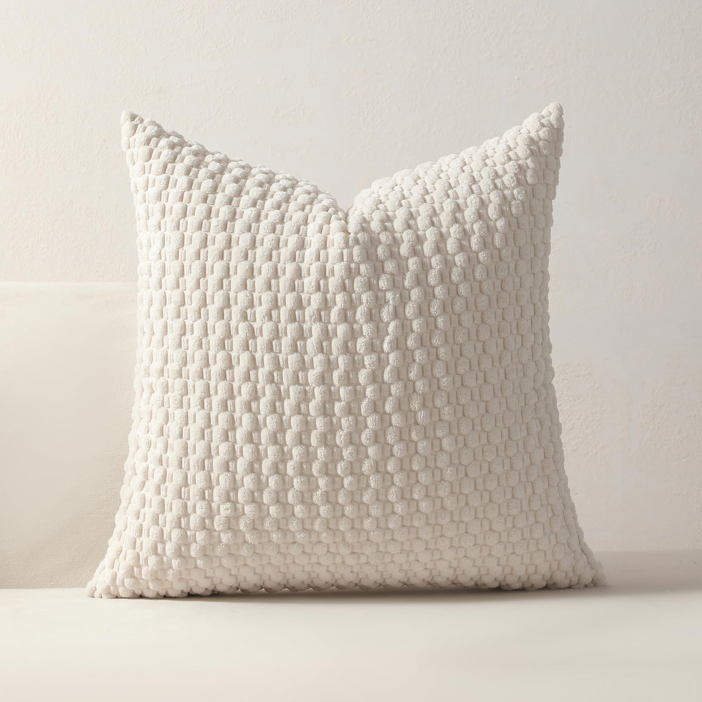 Boho Farmhouse Fall Throw Pillow Covers 18x18 Inch Set of 4 Soft Mordern Nordic Cushion Covers Soft Corduroy Home Decor for Couch Bed Sofa Living Room (Fresh Green)