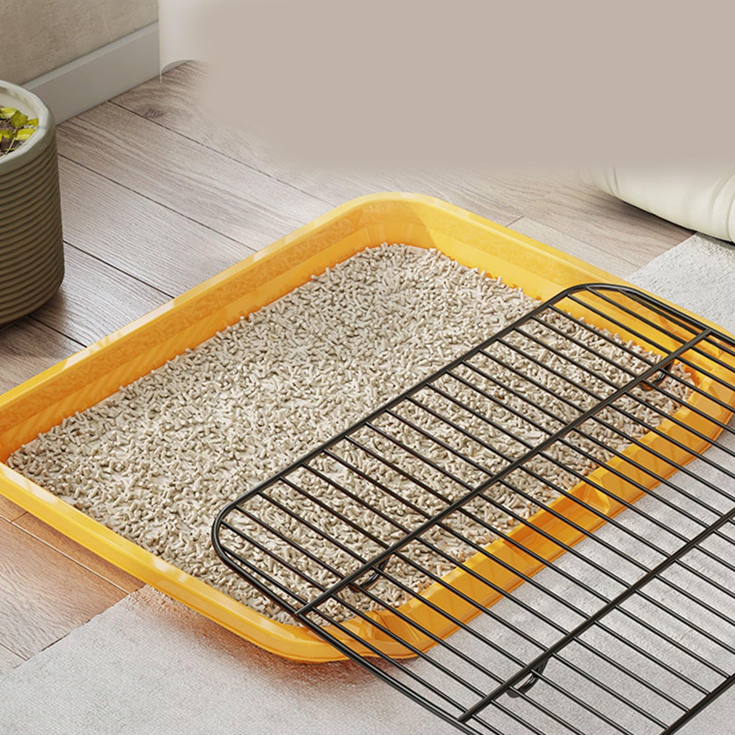 Spill Proof Dog Potty Tray, Removable Washable Training Toilet with Flat Plate Design for Small Medium Large Dogs