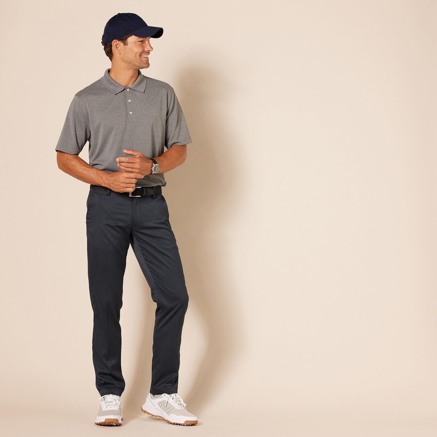 Amazon Essentials Men's Slim-Fit Stretch Golf Pant, Navy, 32W x 30L