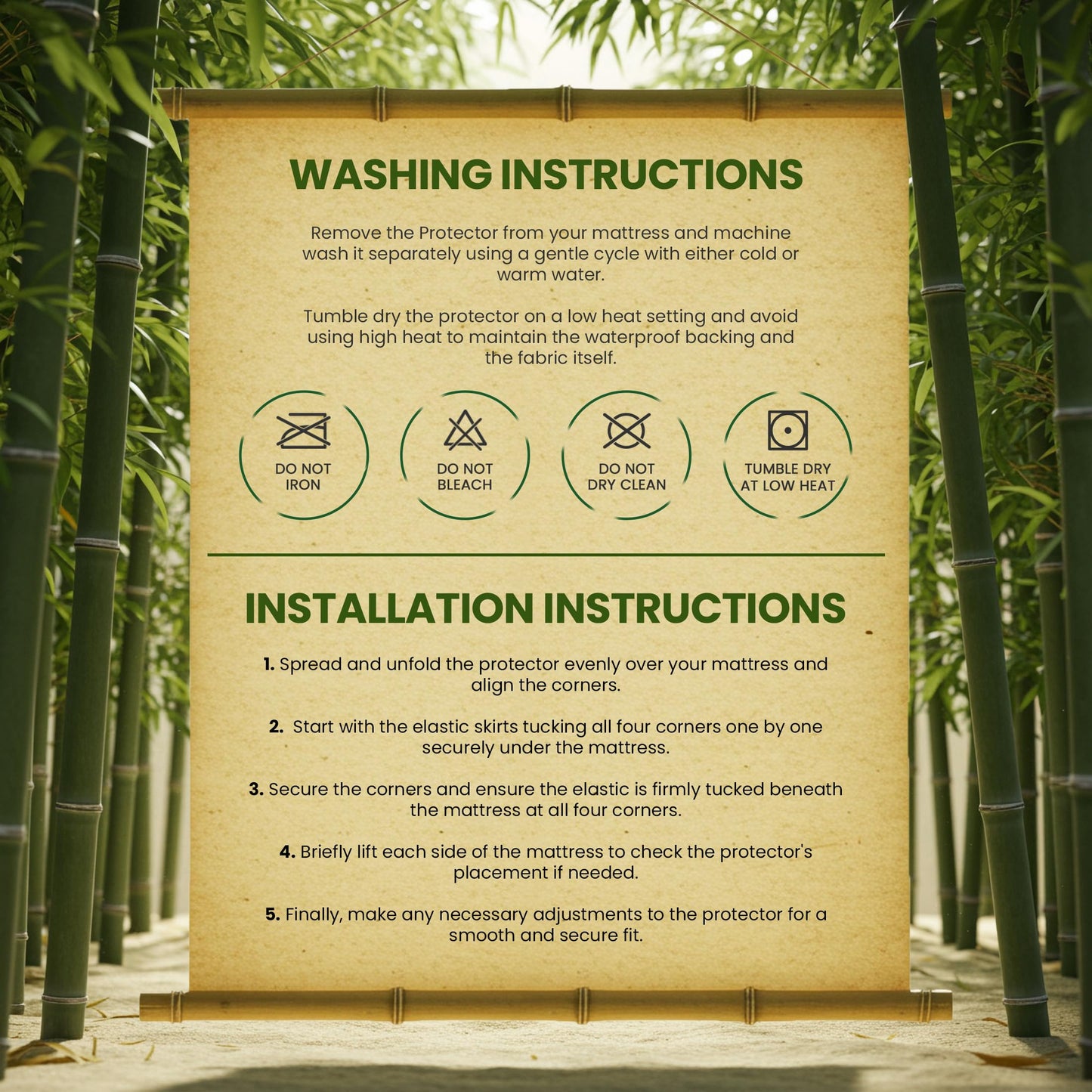 Utopia Bedding Waterproof Mattress Protector King Size, Bamboo Viscose Mattress Cover 200 GSM, Fits 17 Inches Deep, Breathable, Fitted Style with Stretchable Pockets