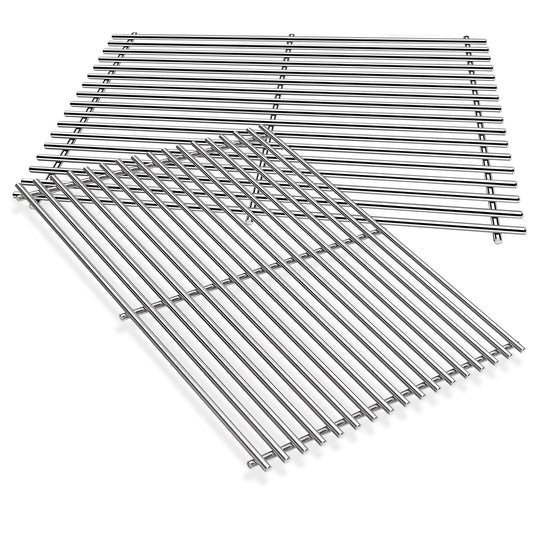 7528 Cooking Grates for Weber Genesis 300 Series E310/320/330, S310/320/330, EP310/320/330, Replacement for Weber 7528 7524, 7.02mm Solid Food Grade 304 Stainless Steel