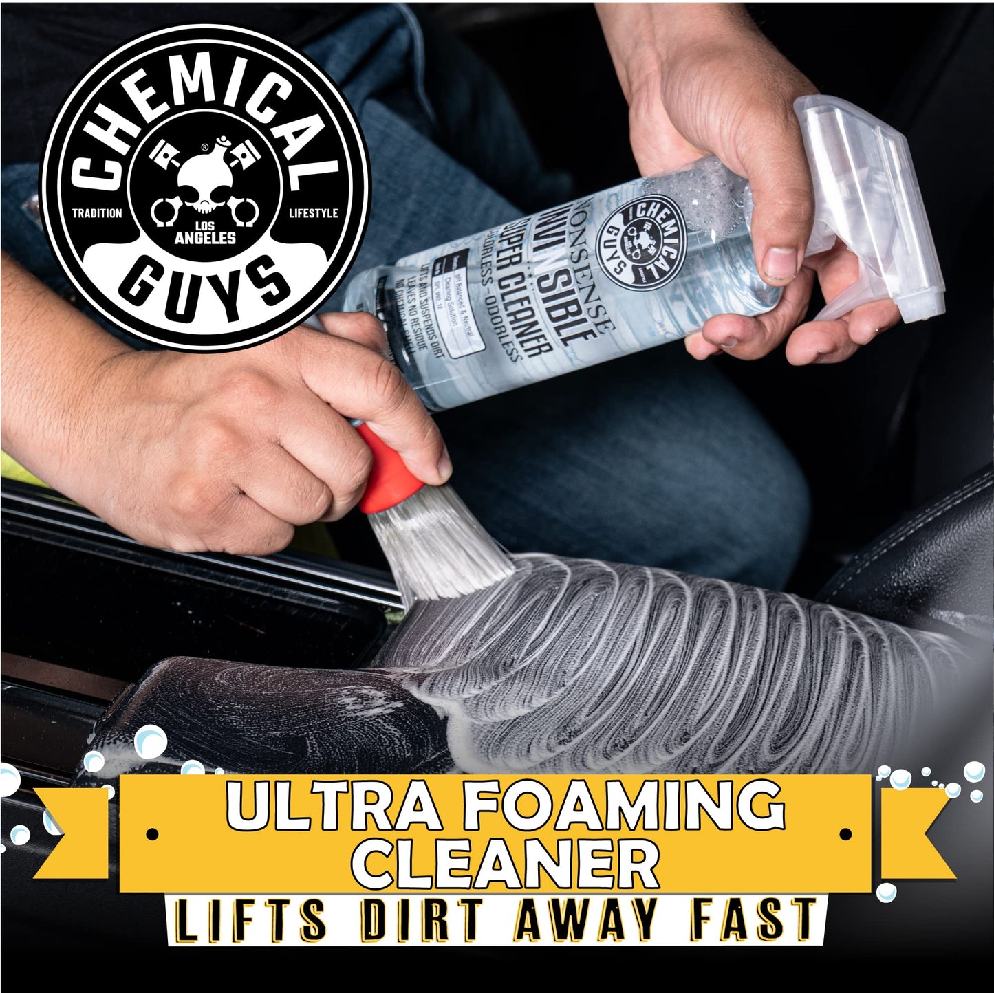 Chemical Guys Nonsense All Surface Cleaner (Works on Vinyl, Rubber, Plastic, Carpet & More) Safe for Home, Garage, Cars, Trucks, SUVs, Motorcycles, RVs & More, 3.79 L