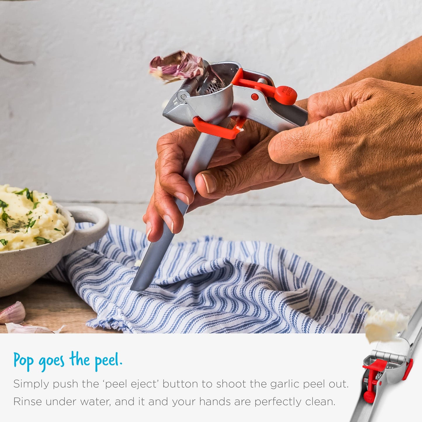 Dreamfarm Garject Garlic Presses, Charcoal