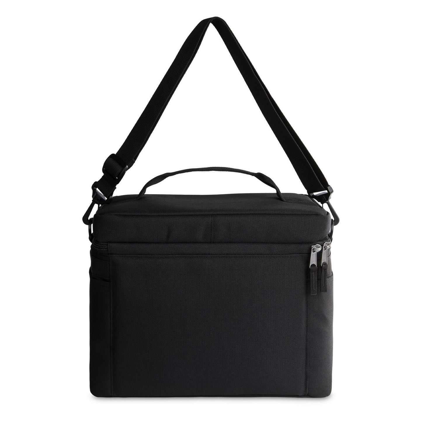 PackIt Freezable Newport Cooler, Black, Collapsible, Reusable, Built with ECOFREEZE® Technology, Wide Top Opening, Double Zip Closure, with Adjustable & Removable Shoulder Straps for Easy Carrying