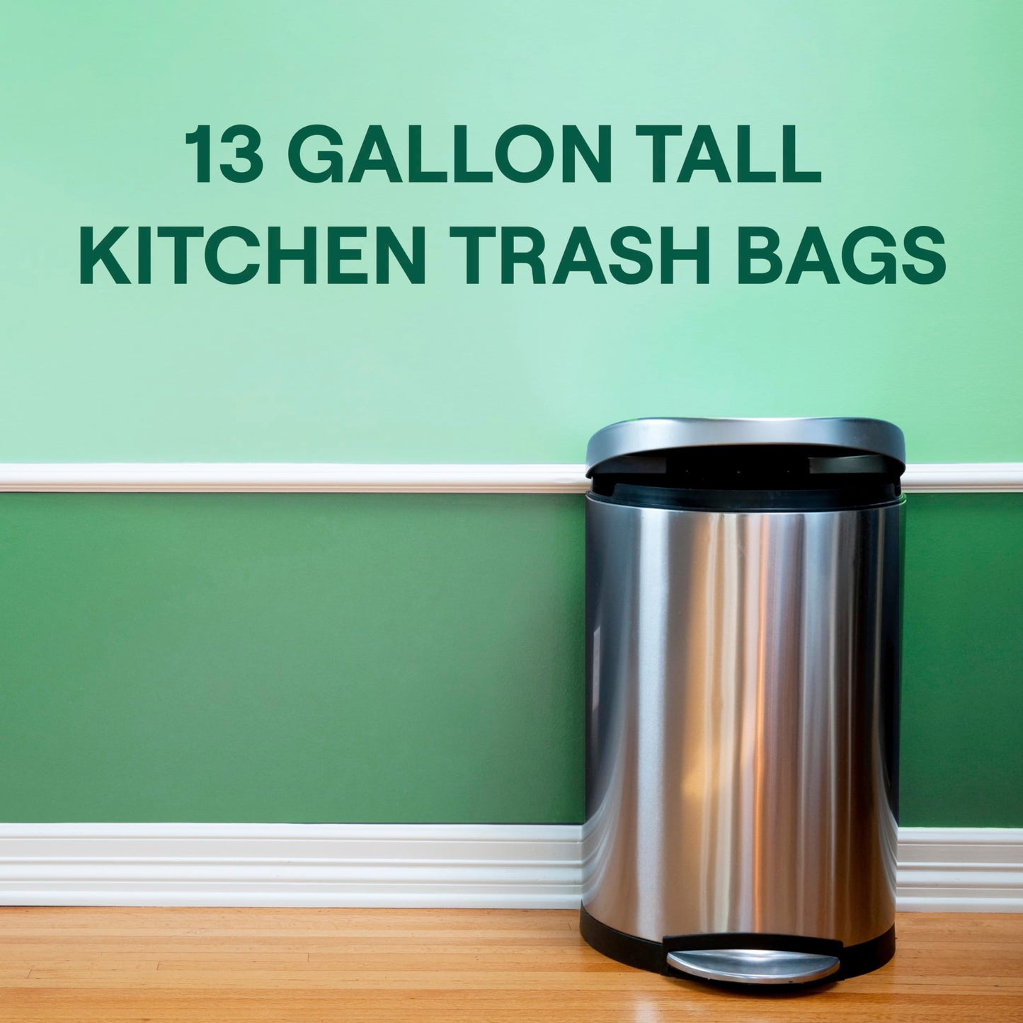 Seventh Generation Kitchen Garbage Bags 13 Gallon Pack of 6 Extra Strong Made from Recycled Plastic 20 count