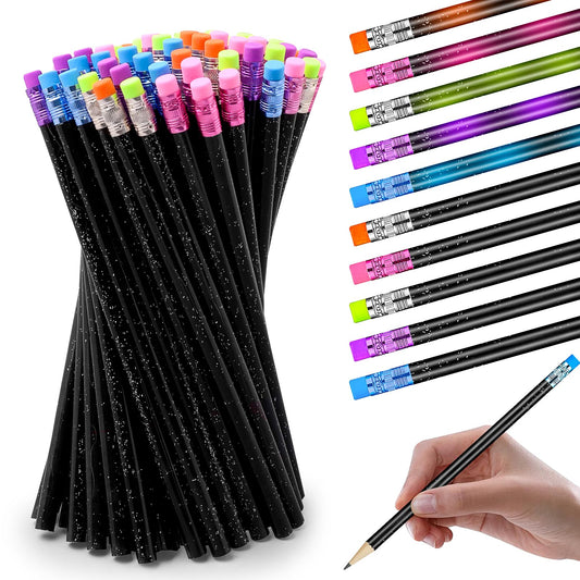 100 Pieces Color Changing Mood Pencil 2B Changing Pencil Assorted Color Thermochromic Pencils with Eraser for Kid …