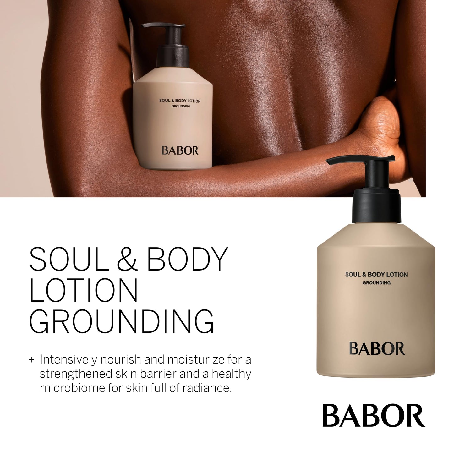 BABOR Soul & Body Lotion Quick-Absorbing Body Care, Soothing Skin Milk, Body Cream for Dry Skin, Skin Firming Moisturising Cream, Vegan Ceramide, 250 ml