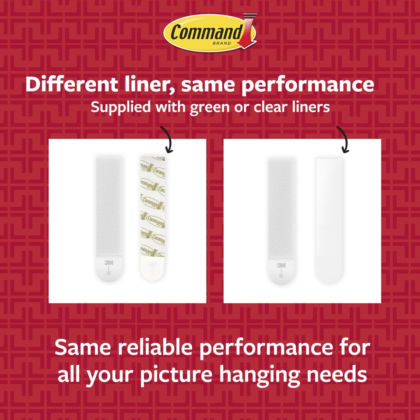 Command Medium and Large Picture Hanging Strips, Damage Free Hanging Picture Hangers, No Tools Wall Hanging Strips for Back to School Dorm Organization, White, 12 Medium Pairs and 16 Large Pairs