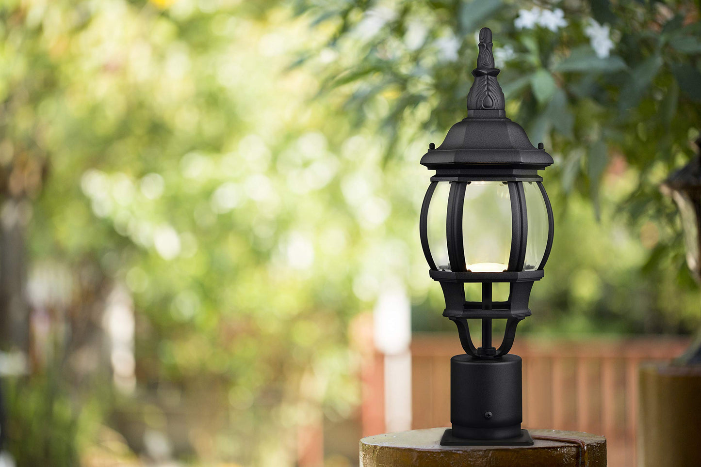 Design House 502211 Pier Base for Lamppost, Black