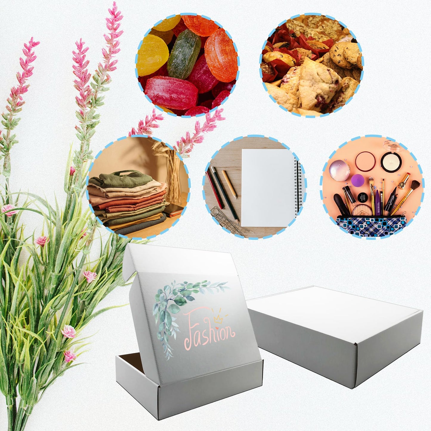13x10x3 inch Shipping Boxes, White Corrugated Cardboard Box Literature Mailing Shipping Packaging Recyclable Storage Boxes and Craft Gifts Giving Products Business White Box Set of 20((13''x10''x3'')