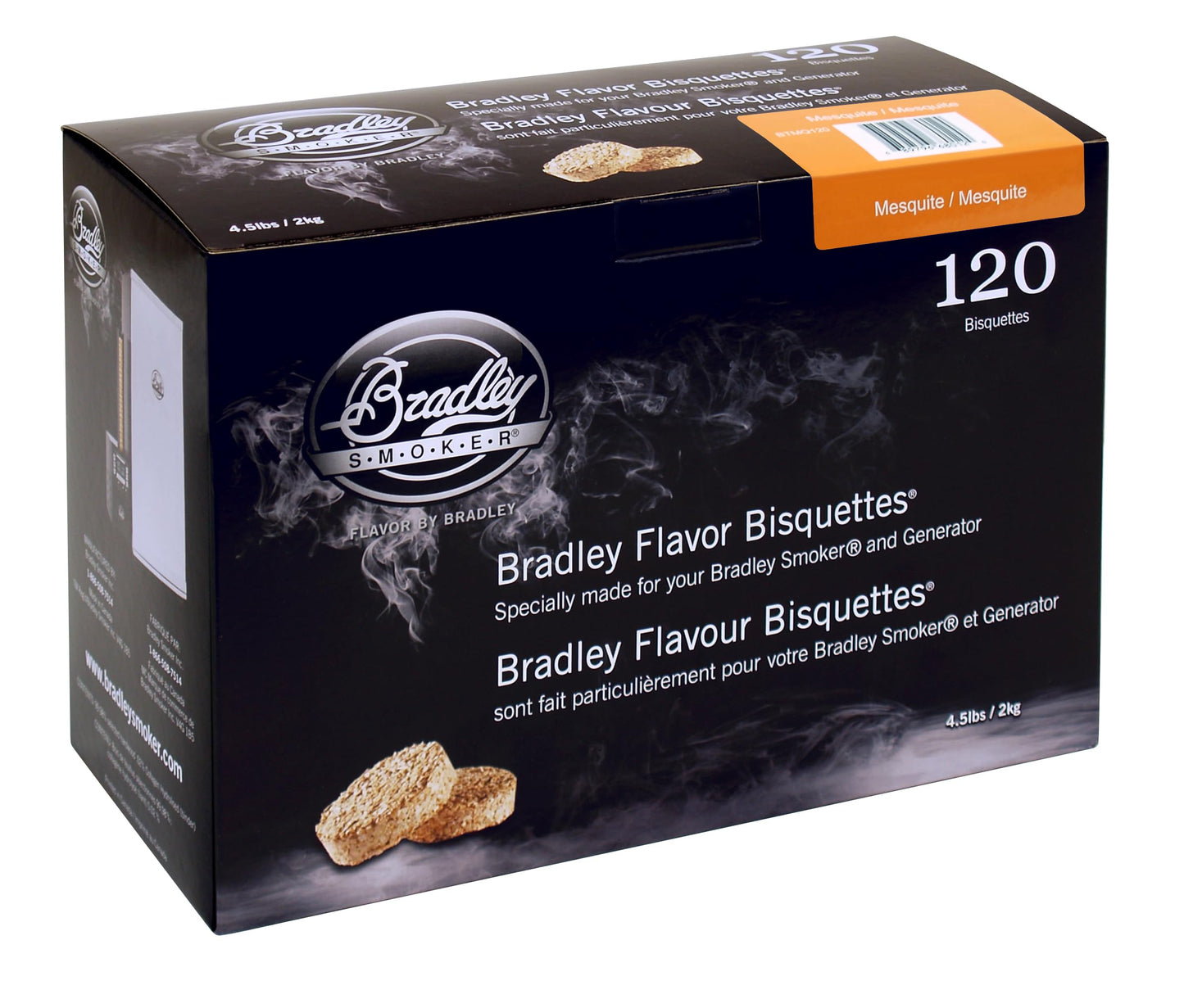 Bradley Smoker Bisquettes for Grilling and BBQ, Mesquite Special Blend, 120 Pack