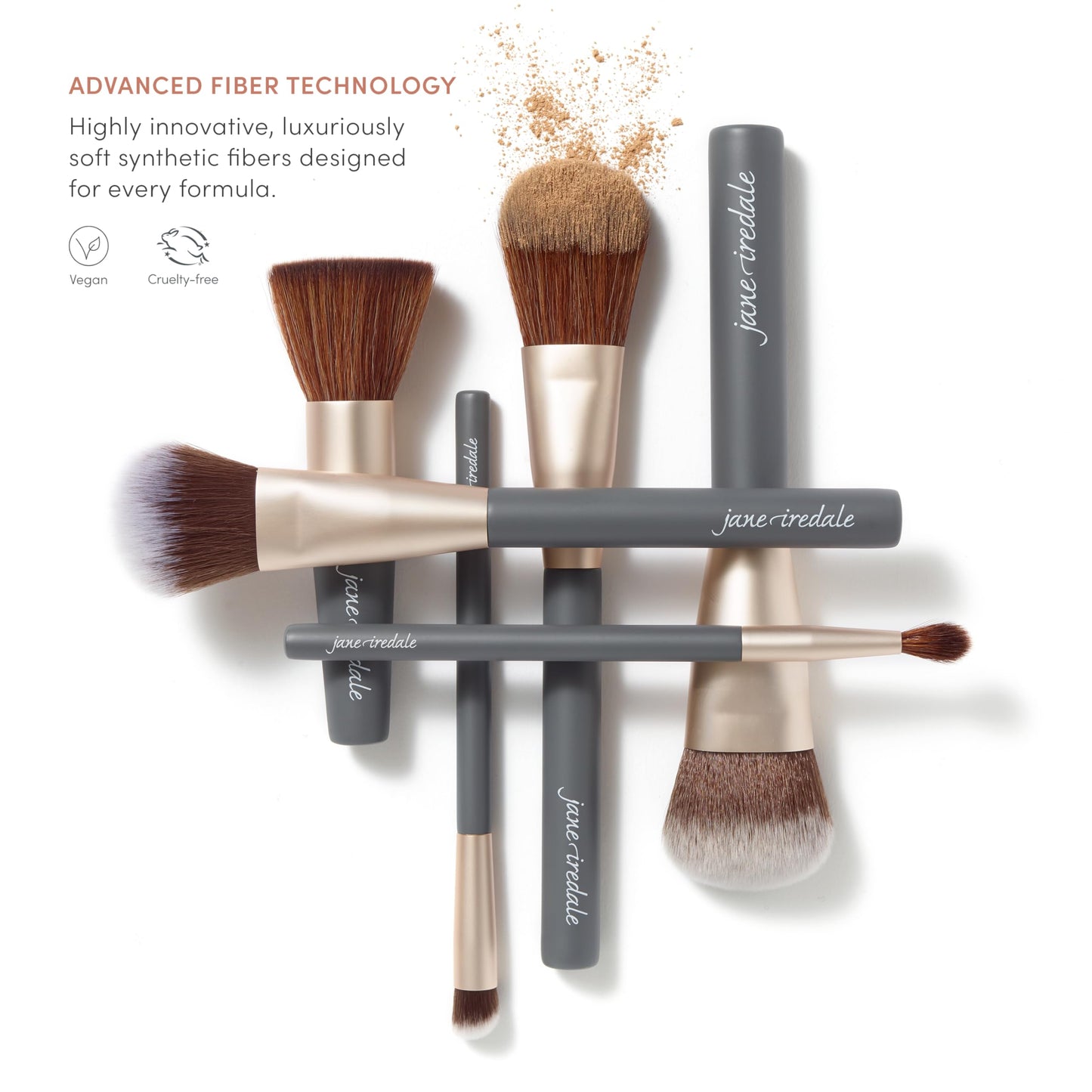 jane iredale Pro Series Multiuse Blending Brush, Large, Multipurpose Cosmetic Brush for Cream, Liquid, and Powder Makeup, Vegan, Cruelty Free