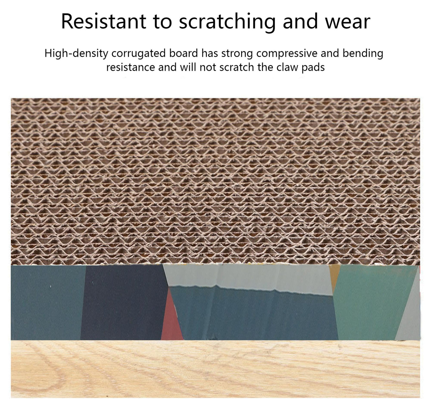 Cat Scratch Board, Bone-Shaped Design cat Scratch pad, Brown Corrugated Cardboard, pet cat Toy, Reversible cat Scratch Toy (4pcs)