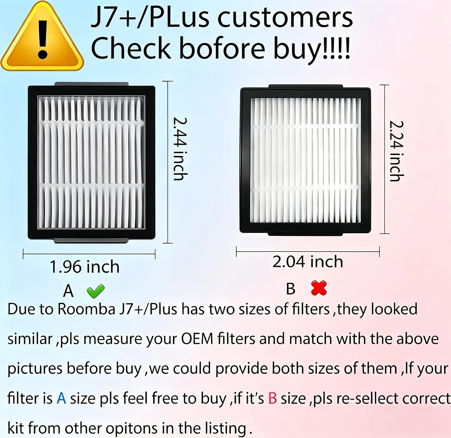 JoyBros 21-Pack Replacement Parts Compatible for iRobot Roomba E5 E6 i6 i6+ i3 i3+ i4 i4+ i7 i7+ i8+ Plus HEPA Filter Brush Roller Replenishment Accessroies