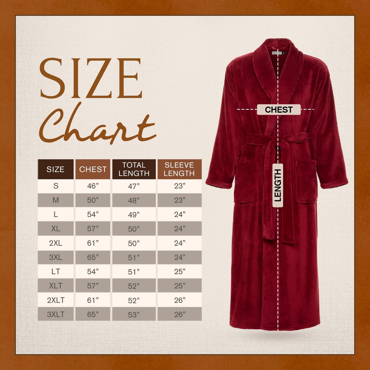 Alexander Del Rossa Long Mens Robe, Full Length Big and Tall Winter Bathrobe for Men, Mens Bath Robes, Black, X-Large Tall