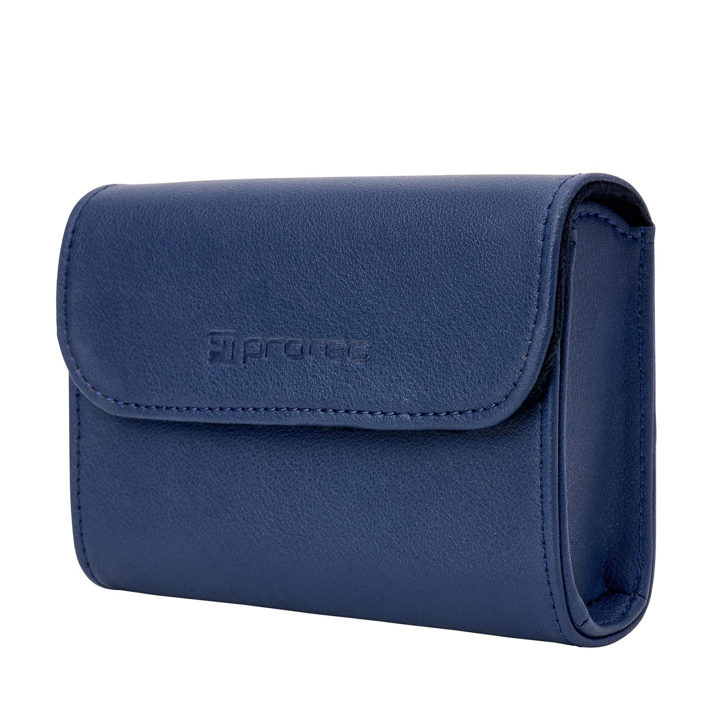Trumpet Mouthpiece Pouch - Leatherette, 4-Piece, Navy Blue