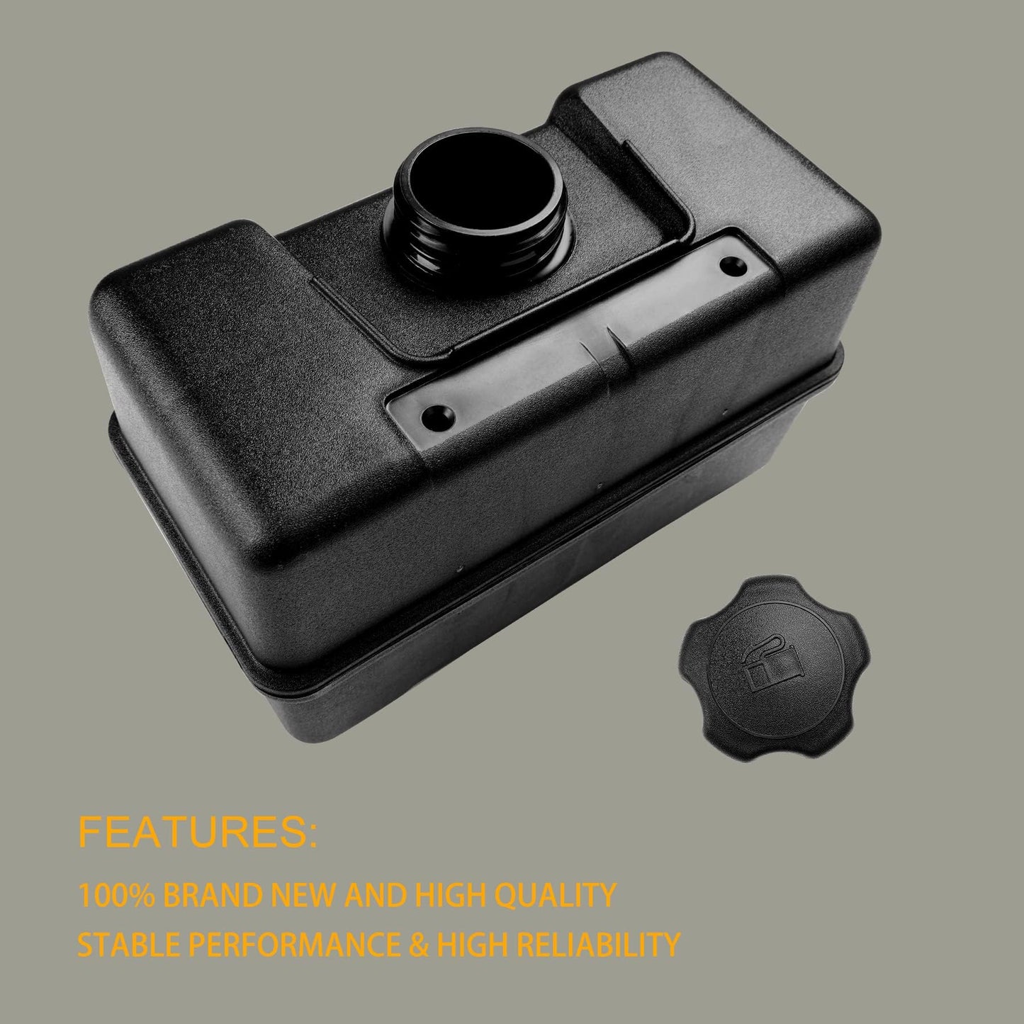 691993 Fuel Tank with Shut Off Valve and Fuel Cap 4 Quart for Briggs & Stratton Remote Mounting Compatible with Lawn and Garden Equipment Engines, Some Specific Snow Blower, Tiller, Log Splitter