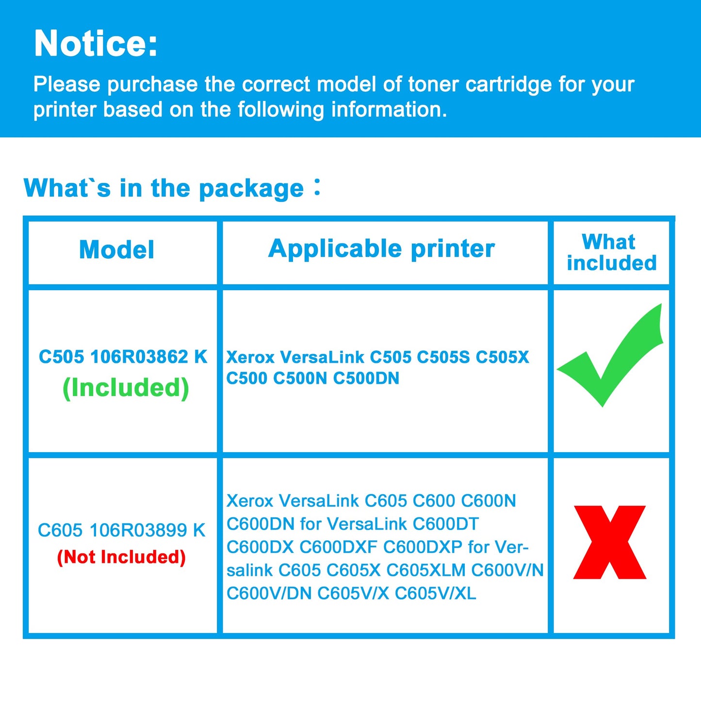 LCL Remanufactured Toner Cartridge for Xerox VersaLink C505 C505S C505X C500 C500N C500DN 106R03862 (1-Pack Black) for Xerox VersaLink C505 C505S C500 C500N C500DN