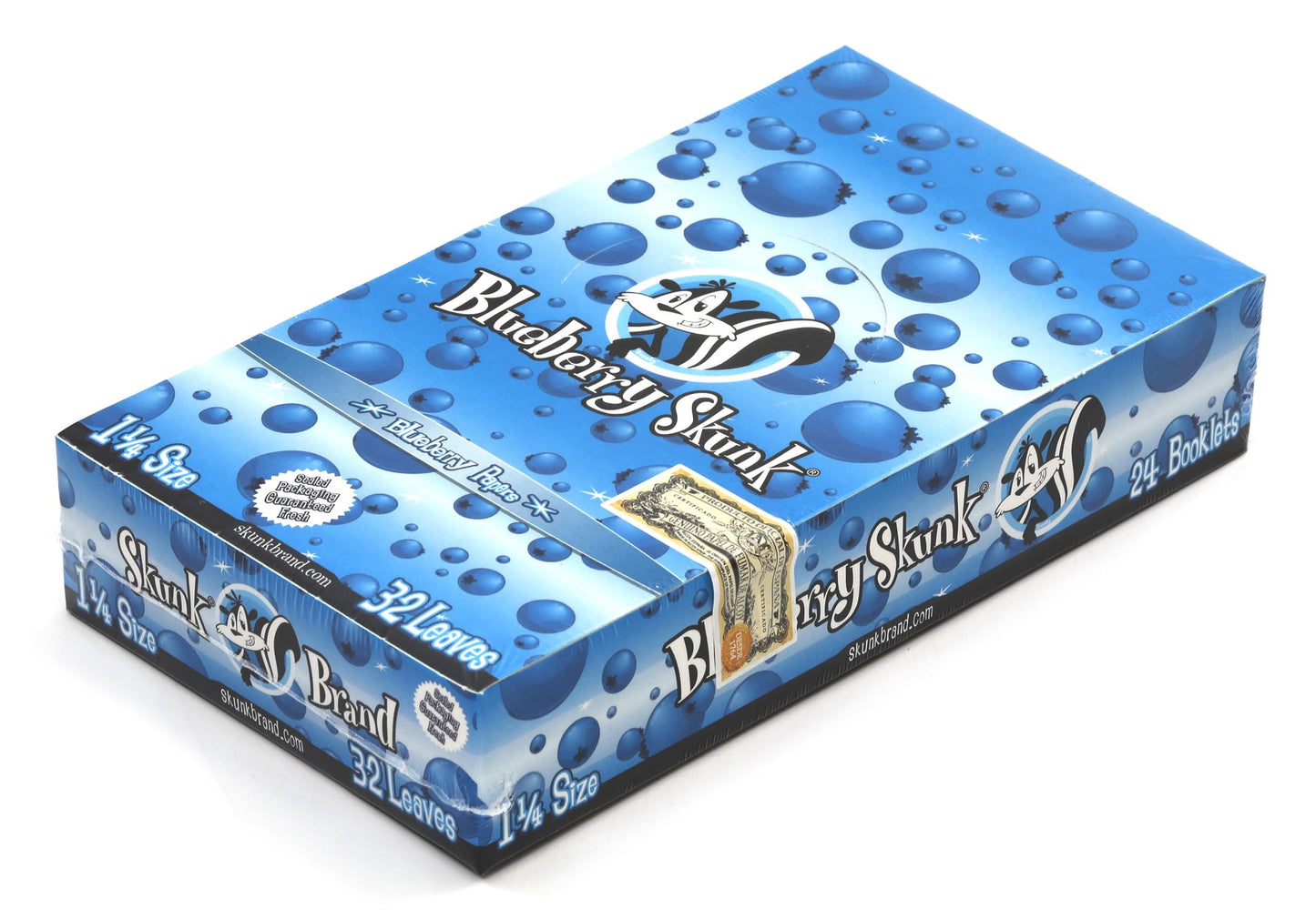 Skunk Brand Rolling Papers Blueberry 1 1/4 24ct Box