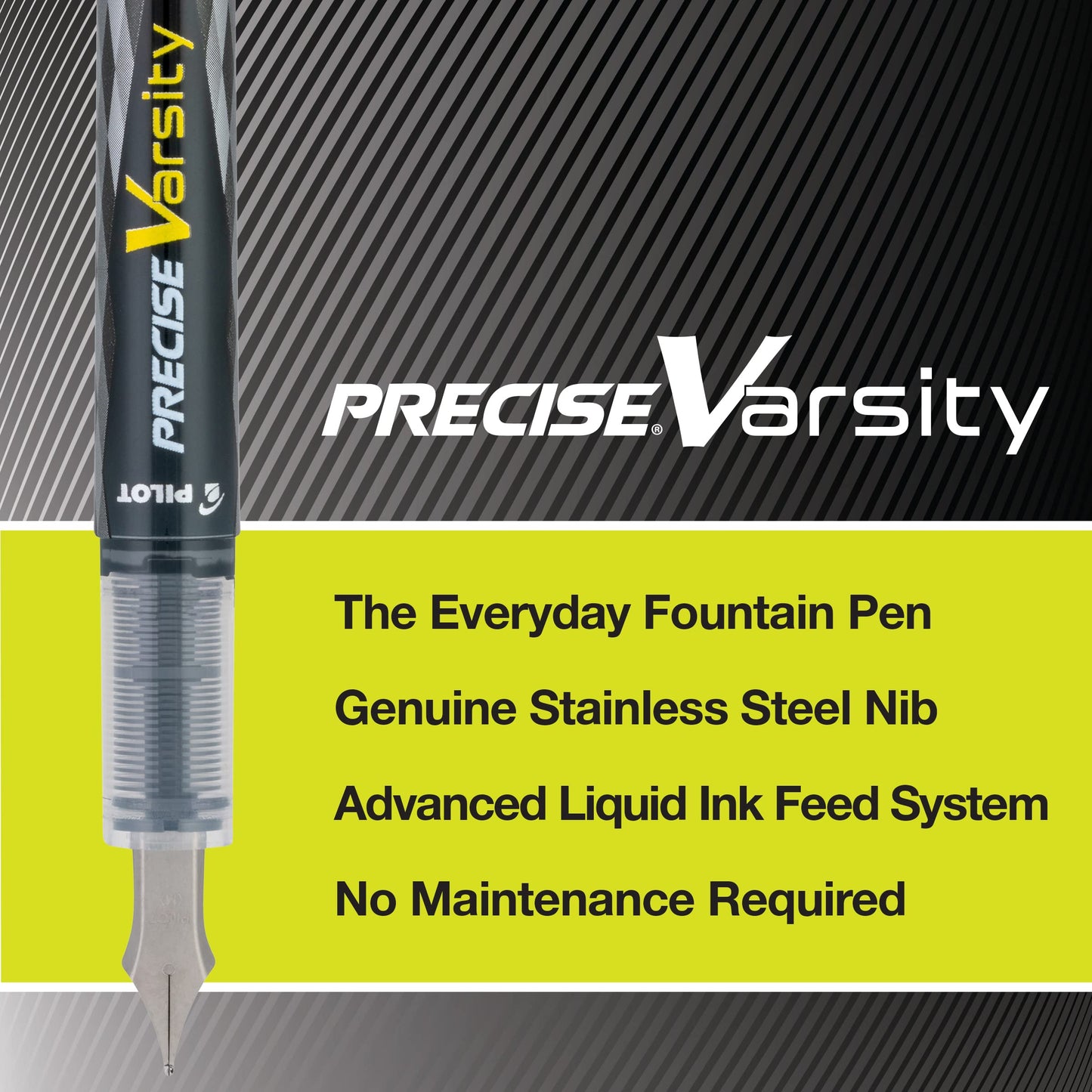 Pilot Varsity Disposable Fountain Pens, 7-Pack Pouch, Assorted Color Inks -90029