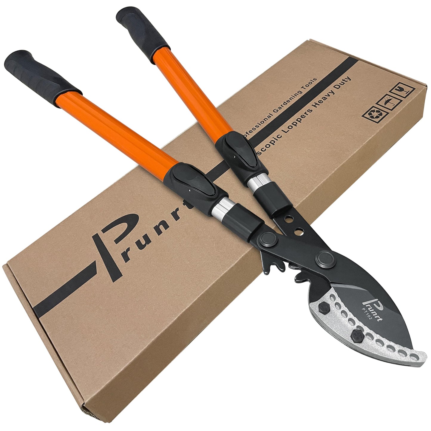 Prunrt Loppers for Tree Trimming Heavy Duty, 26-40 Inch Handle Telescopic Tree Trimmer, Sync Drive Power Lever Pruner, 2 Inch Branch Cutter