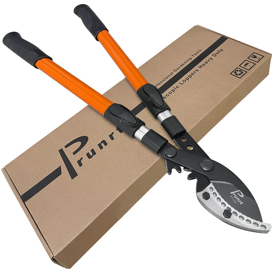 Prunrt Loppers for Tree Trimming Heavy Duty, 26-40 Inch Handle Telescopic Tree Trimmer, Sync Drive Power Lever Pruner, 2 Inch Branch Cutter