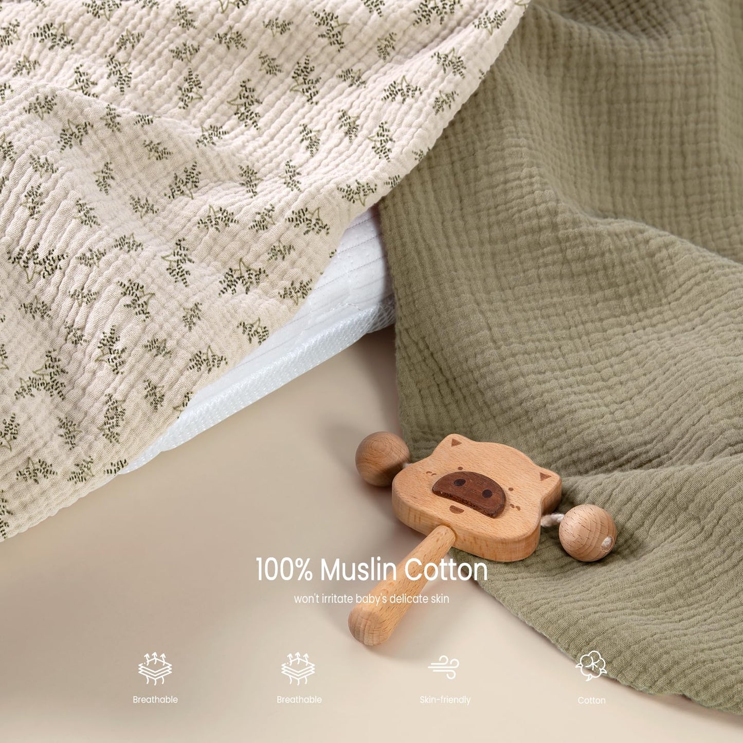 lulumoon Muslin Bassinet Sheets Baby: Cotton Bassinet Sheets Fitted for Boys and Girls - for Oval Rectangle or Hourglass Mattress