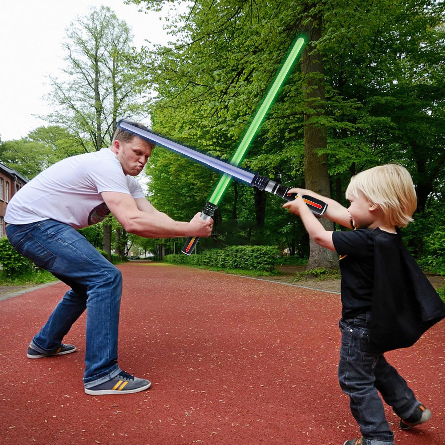 Light Saber for Kids, 3 Packs Light Sabers with FX Sound and Motion Sensors Light up Sword for Halloween Xmas Children's Day Gifts, Dress Up Parties Costum