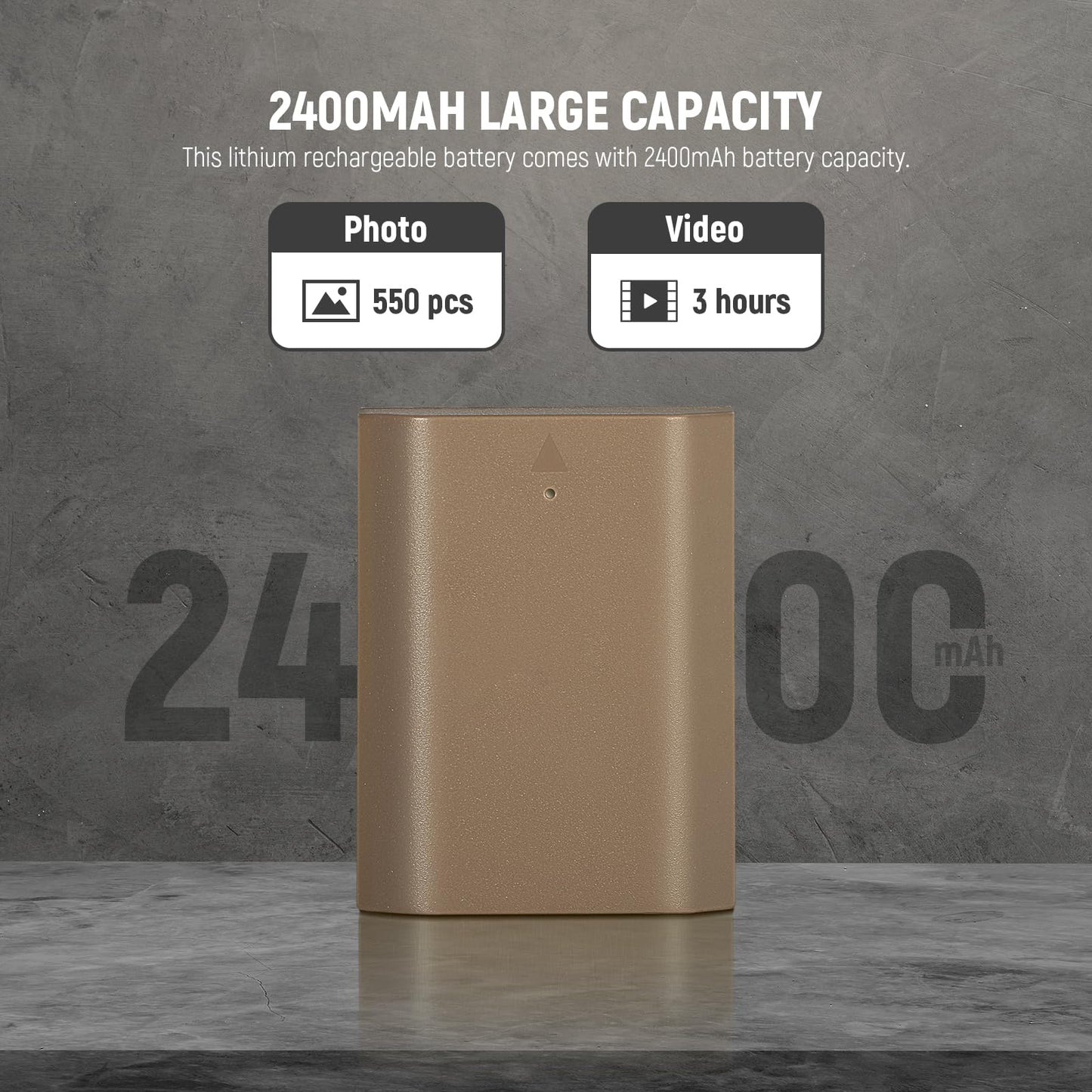 NEEWER NP-FZ100 Replacement Battery, 2400mAh Type C 2.5Hrs Fast Charging with USB Type C Cable, Cleaning Cloth, Compatible with Sony A7RV A7SIII A7IV ZV-E1 FX3 FX30 A1 A9 A9II A6700 A6600 A7C A7CII