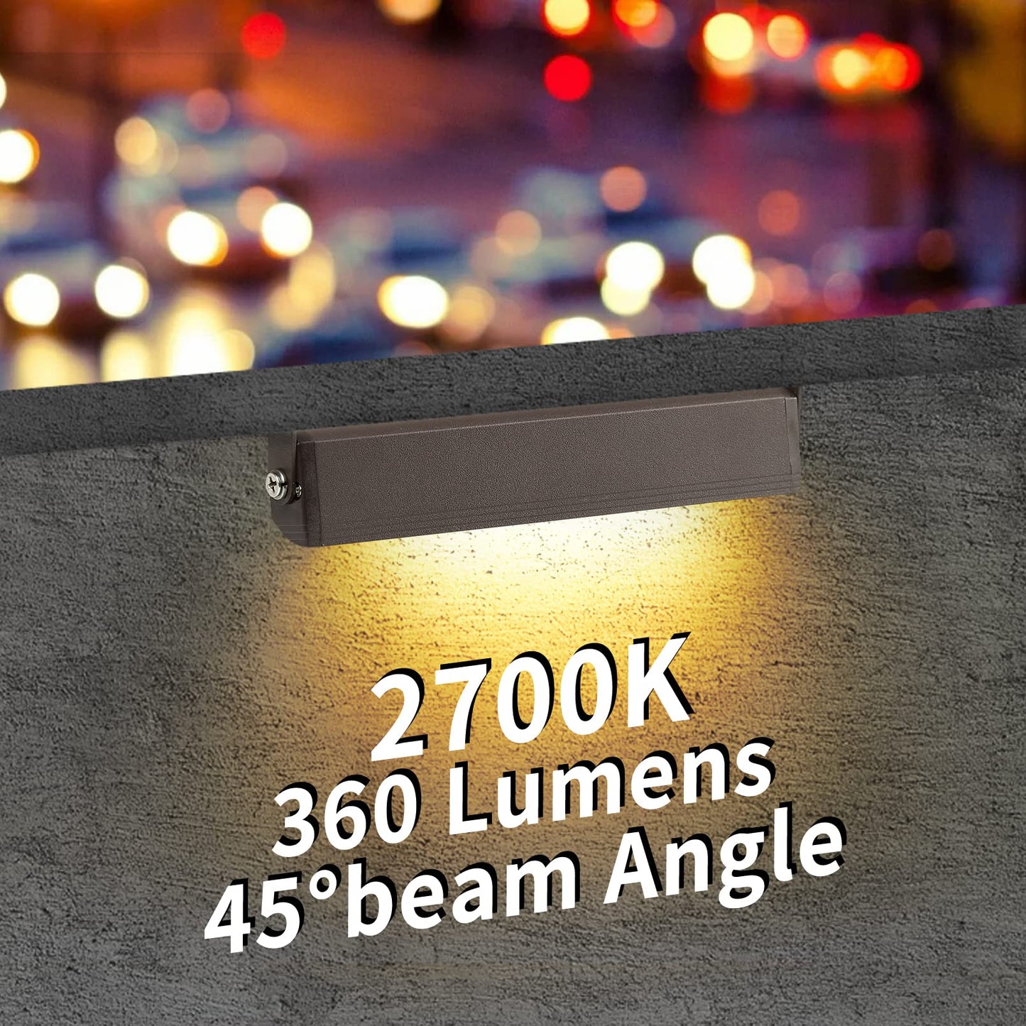 Kwinmyso 4-Packs 3W 7 Inch LED Hardscape Paver Lighting,12V AC/DC Low Voltage Retaining Wall Lights,LED Landscape Lighting,2700K Soft White Outdoor Step Light,50,000 Hours Lifespan