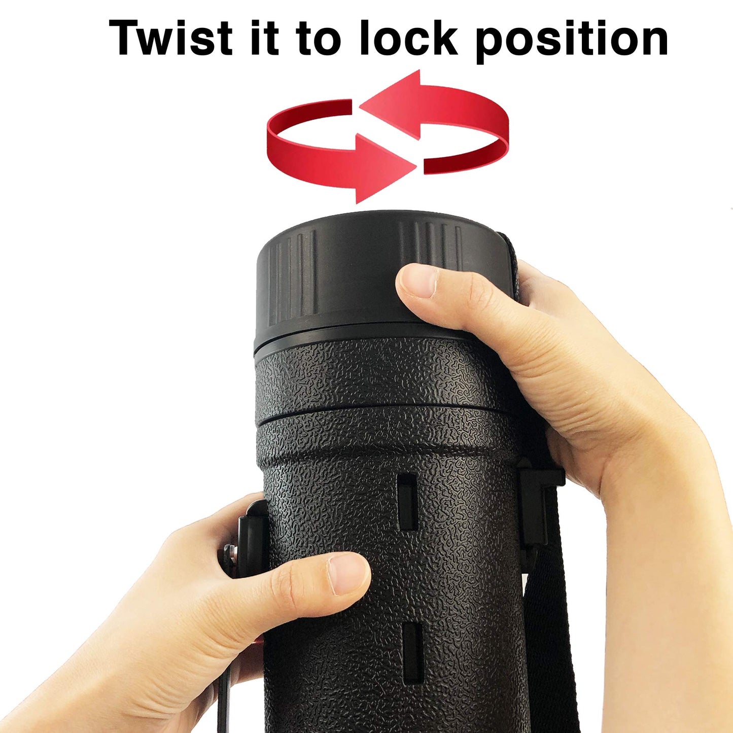 2-Pack Extendable Poster Tubes Expand from 30.5” to 49” with Shoulder Strap and Handle | Carry Documents, Blueprints, Drawings and Art | Black Portable Durable Round Storage Cases