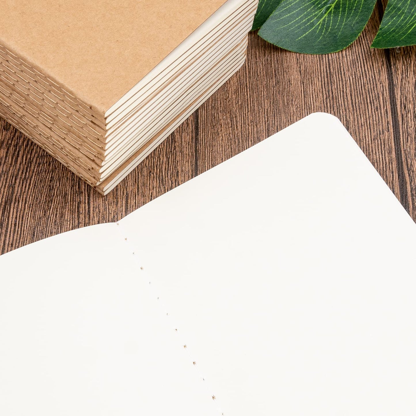 48 Pack A5 Kraft Notebooks Bulk, 8.3x5.5" Lined and Blank Journals for Writing, 68 Pages (34 Sheets) Small Sketchbooks for Kids, Students & Office, Subject Memo Notepads for School & Travel