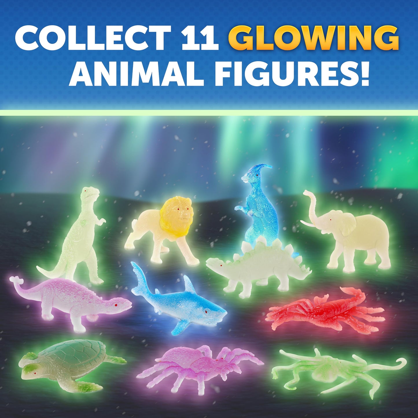Blue Marble 2025 Glow In The Dark Advent Calendar – Christmas Countdown Calendar with 24 Science Activities, Experiments & Animal Figures | Fun & Educational Kids Advent Calendar