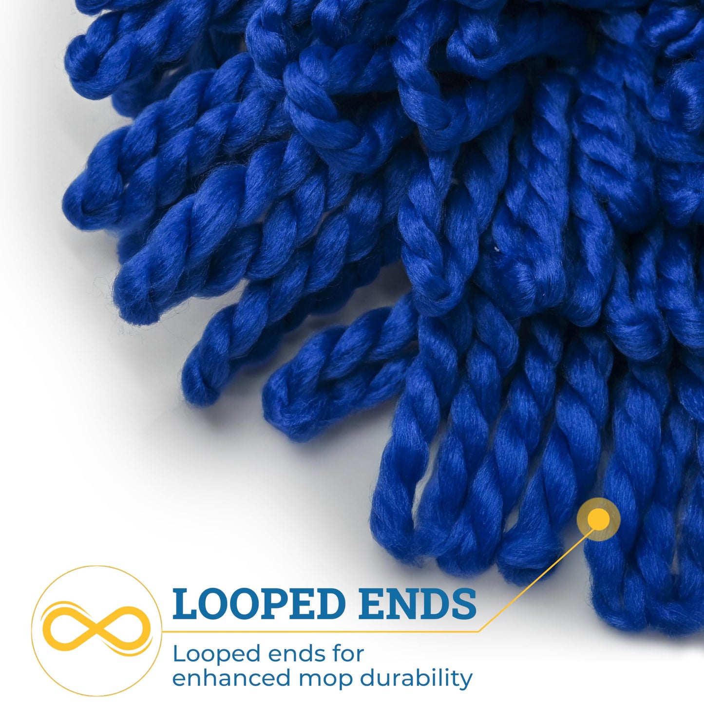 KLEEN HANDLER 36 Inch Microfiber Dust Mop, Large Washable Commercial Mop Head Replacement, Sweeper, Janitorial Supplies, Blue