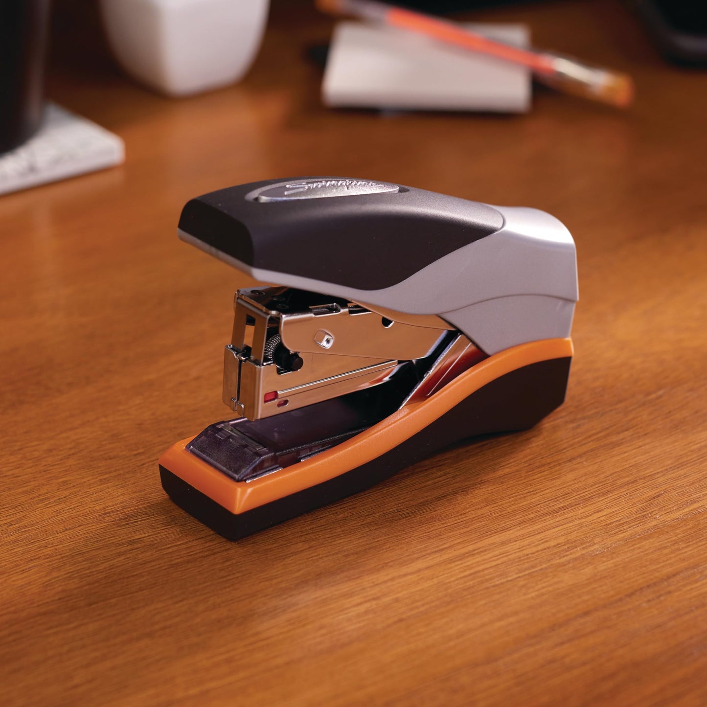 Swingline Stapler, Optima 40, Compact, Low Force, 40 Sheets, Black/Silver (S7087842)