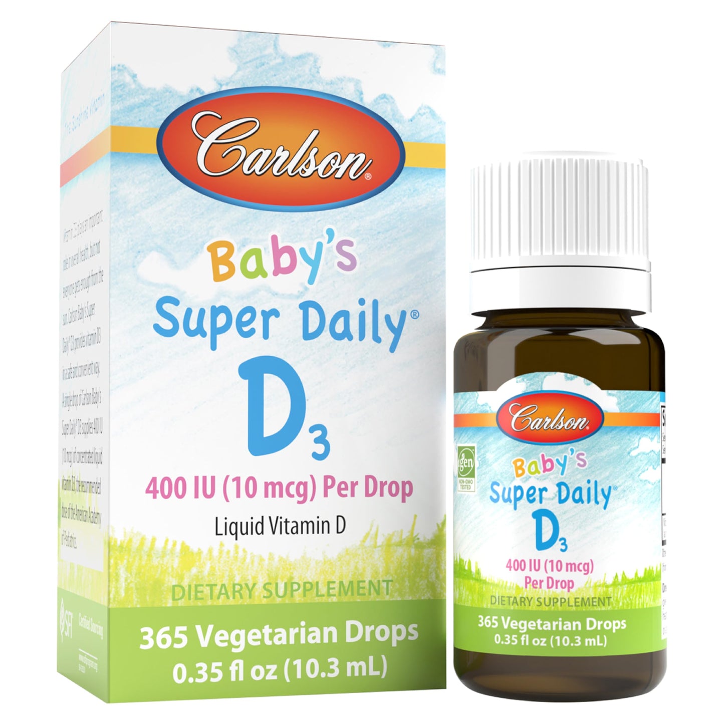 Carlson Laboratories - Kid's Super Daily D3 400 IU (10 mcg)