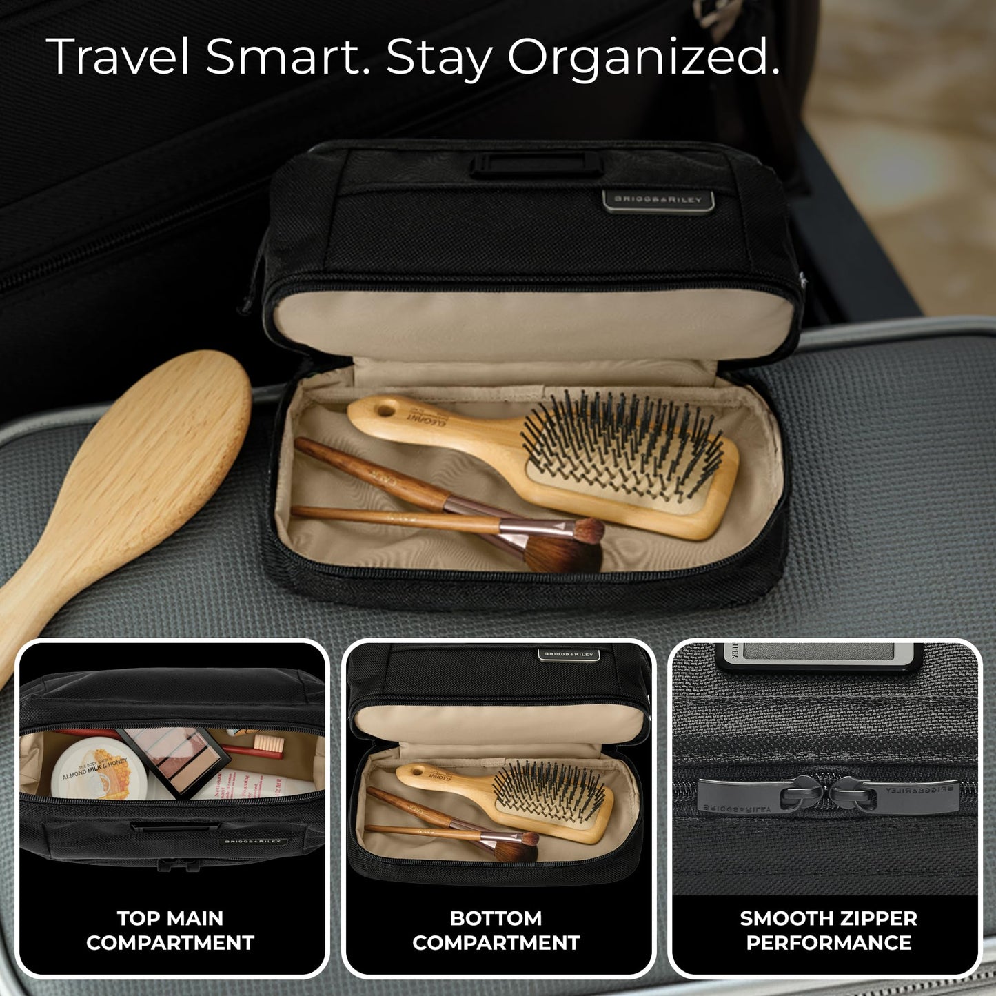 Briggs & Riley Baseline Duo Essential Toiletry Kit, Black