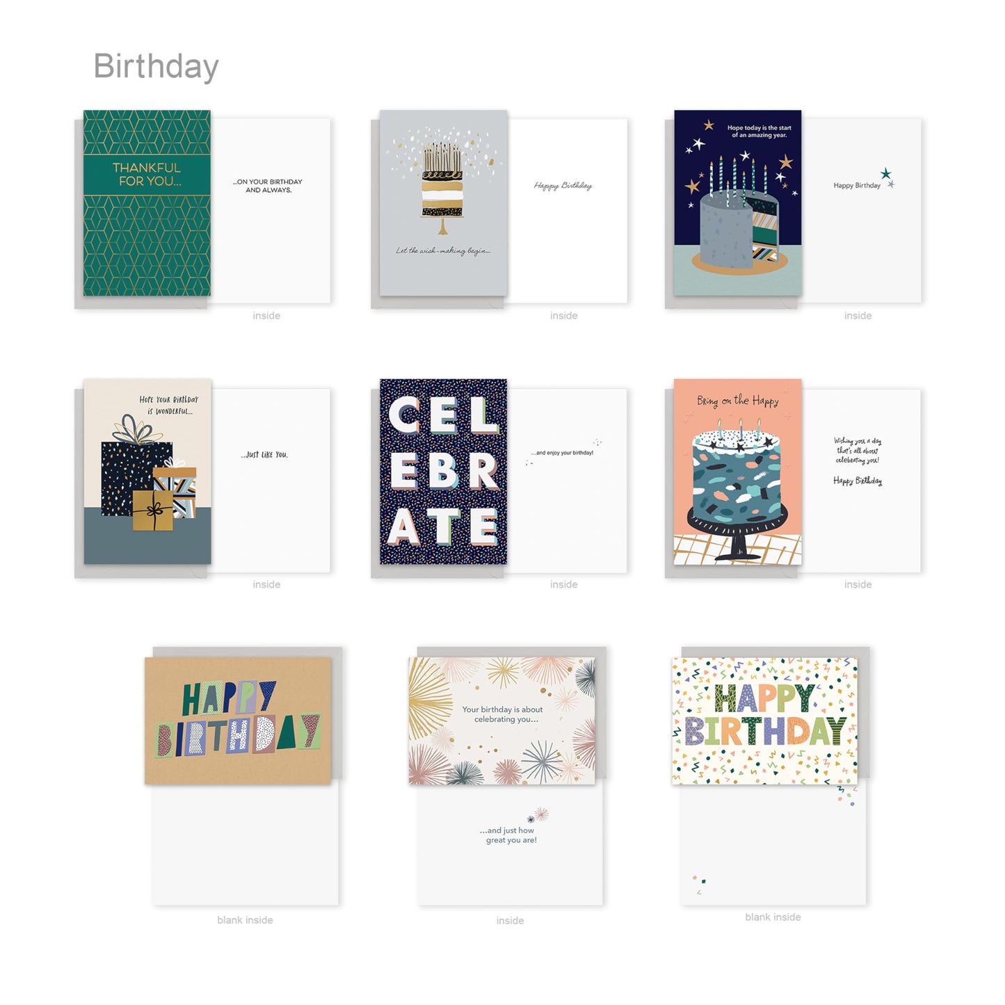 American Greetings All Occasion Deluxe Card Assortment with Envelopes and Storage Box(60-Count)