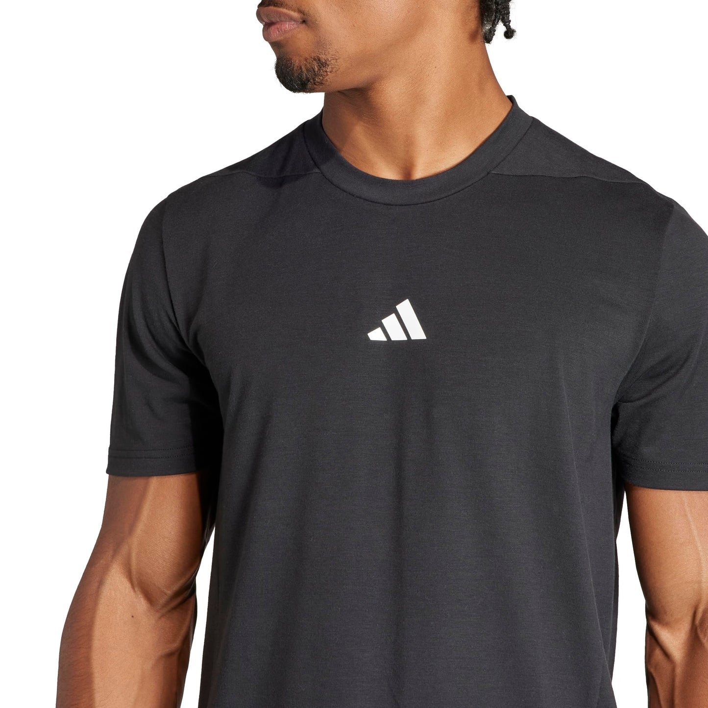 adidas Men's Designed for Training Workout T-Shirt, Black, XX-Large