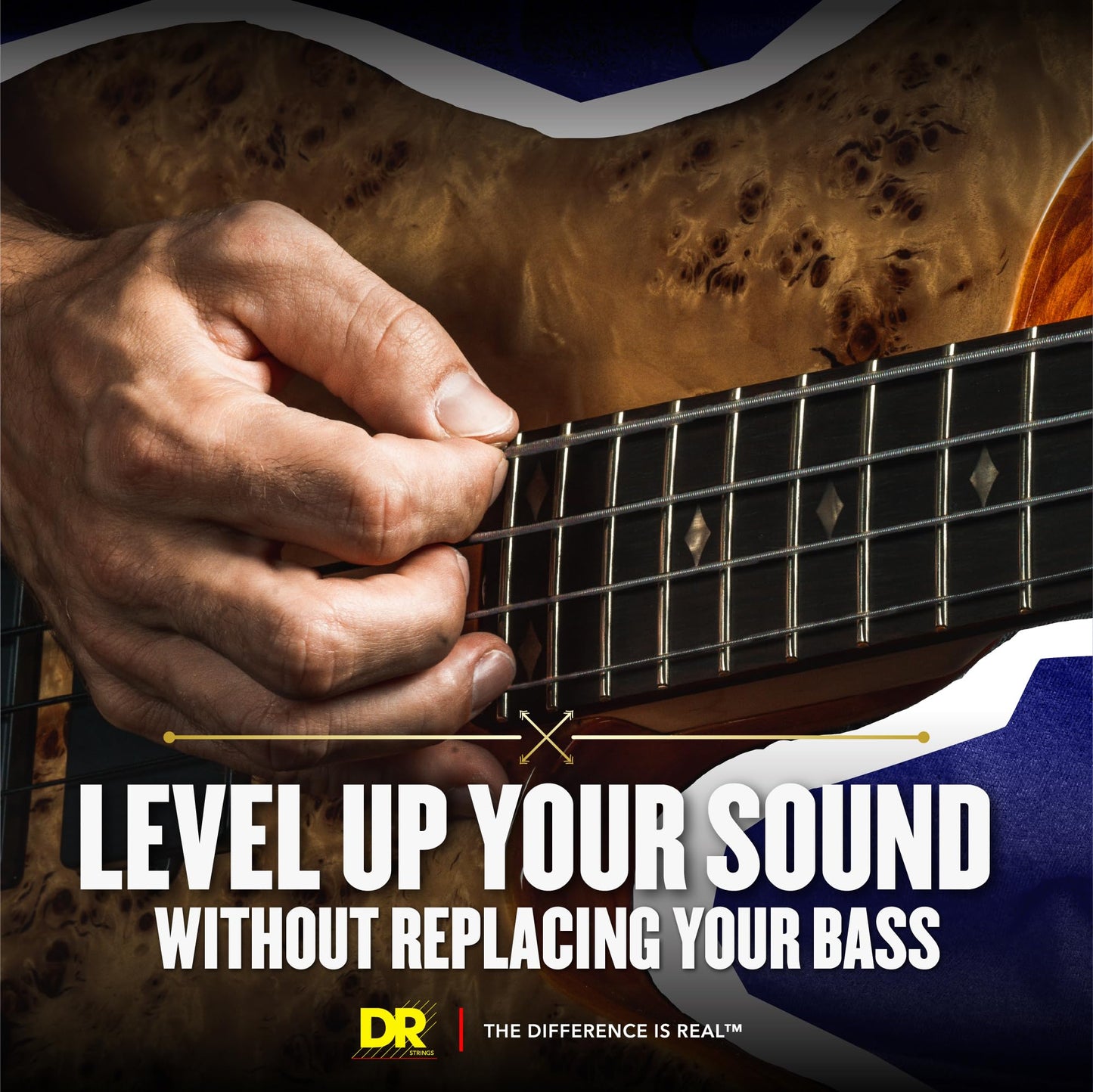 DR Strings PURE BLUES Bass Guitar Strings (PB5-40)