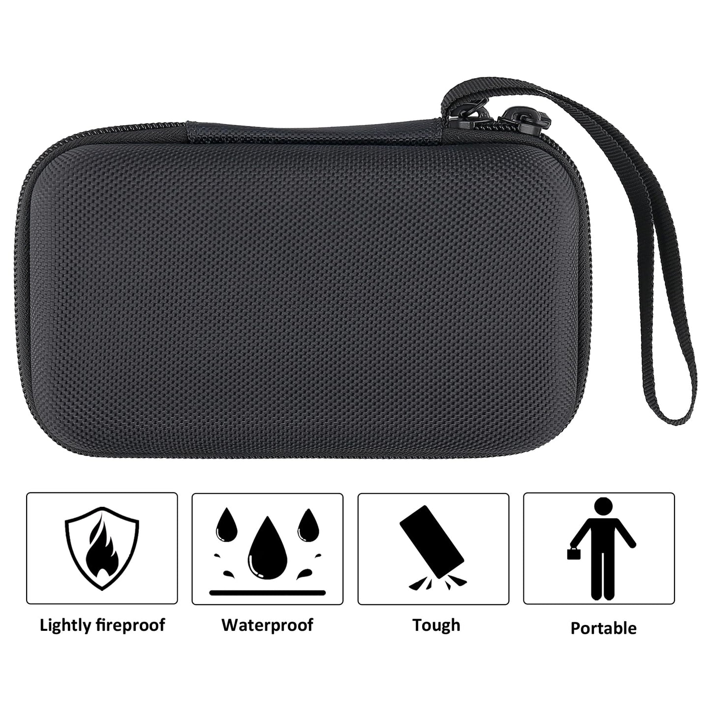 co2CREA Hard Case Compatible with Zoom R4 MultiTrak handheld 4-Track Recorder, Case Only