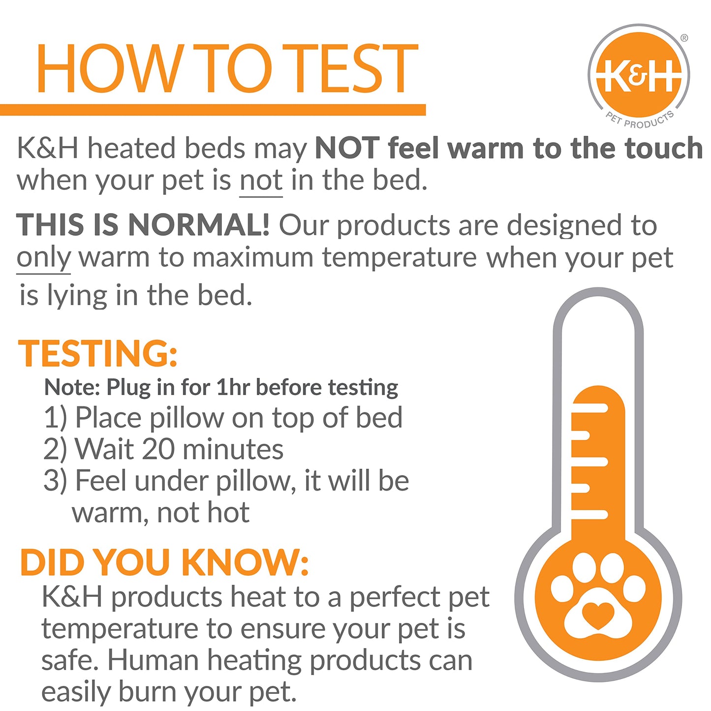 K&H Pet Products Thermo-Peep Heated Pad Tan 9"" x 12"" 25W