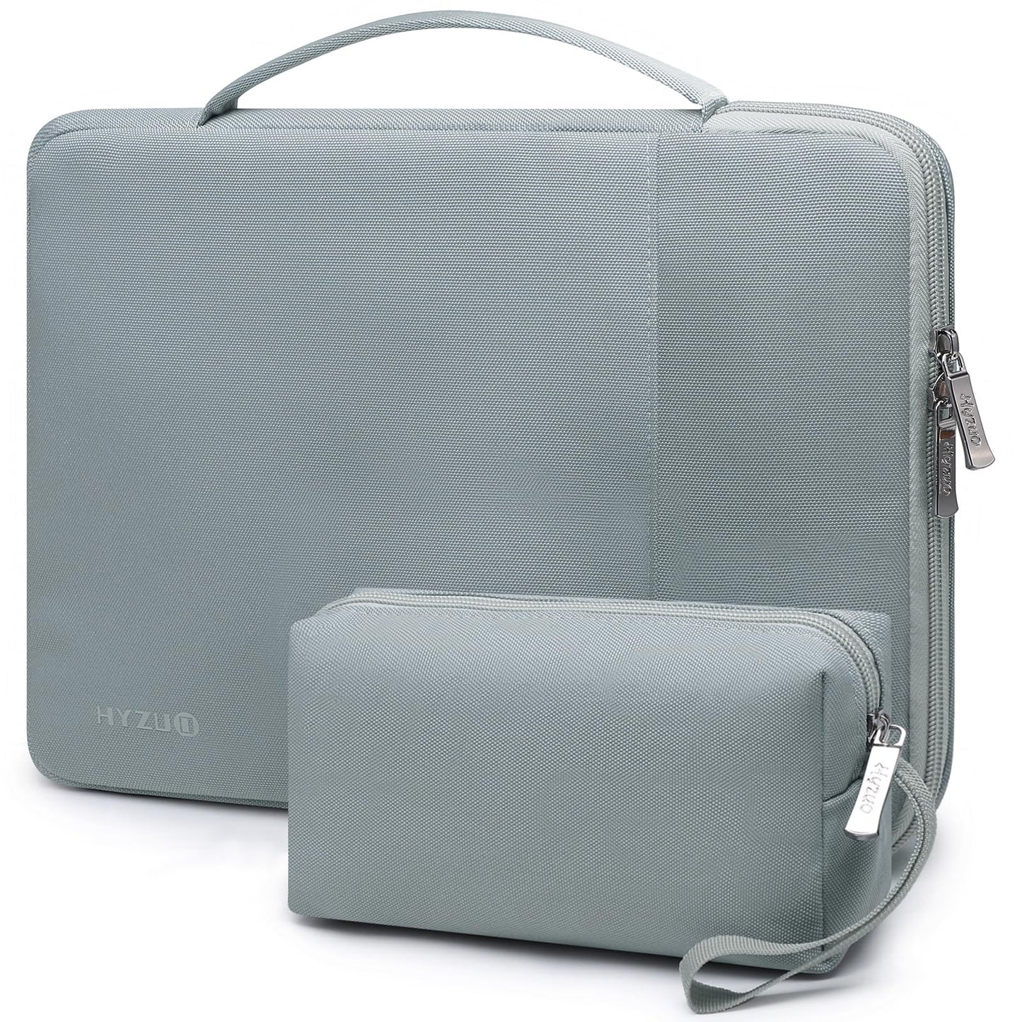 HYZUO 17-17.3 Inch Laptop Case Sleeve Bag for 17" 17.3" Dell/HP/Lenovo/ASUS/Acer/LG/MALLRACE/MSI Gaming Laptop/Razer Blade 17/18, Men Women Briefcase for 16.5"-17.5" Notebook Monitor, Ash Blue