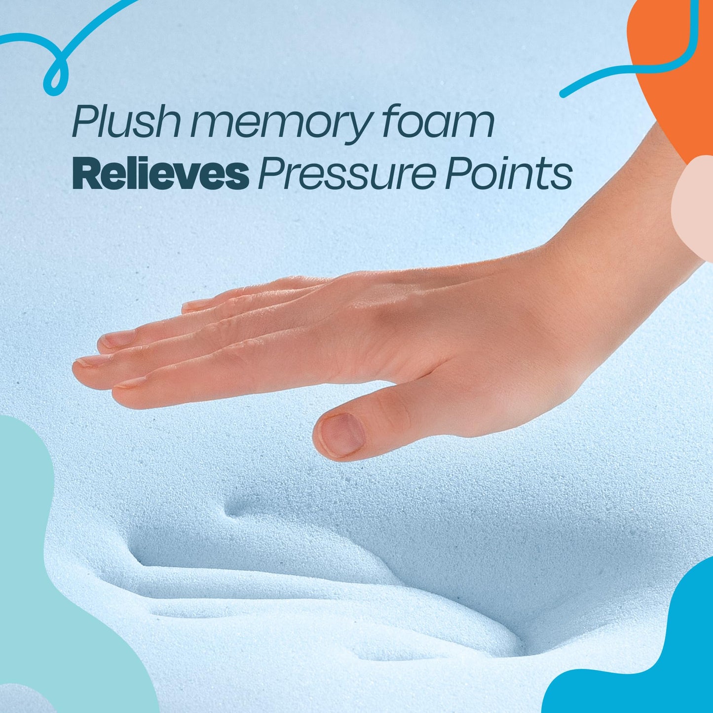 Linenspa 2 Inch Memory Foam Mattress Topper, Gel Infused Twin XL Mattress Topper, CertiPUR-US Certified