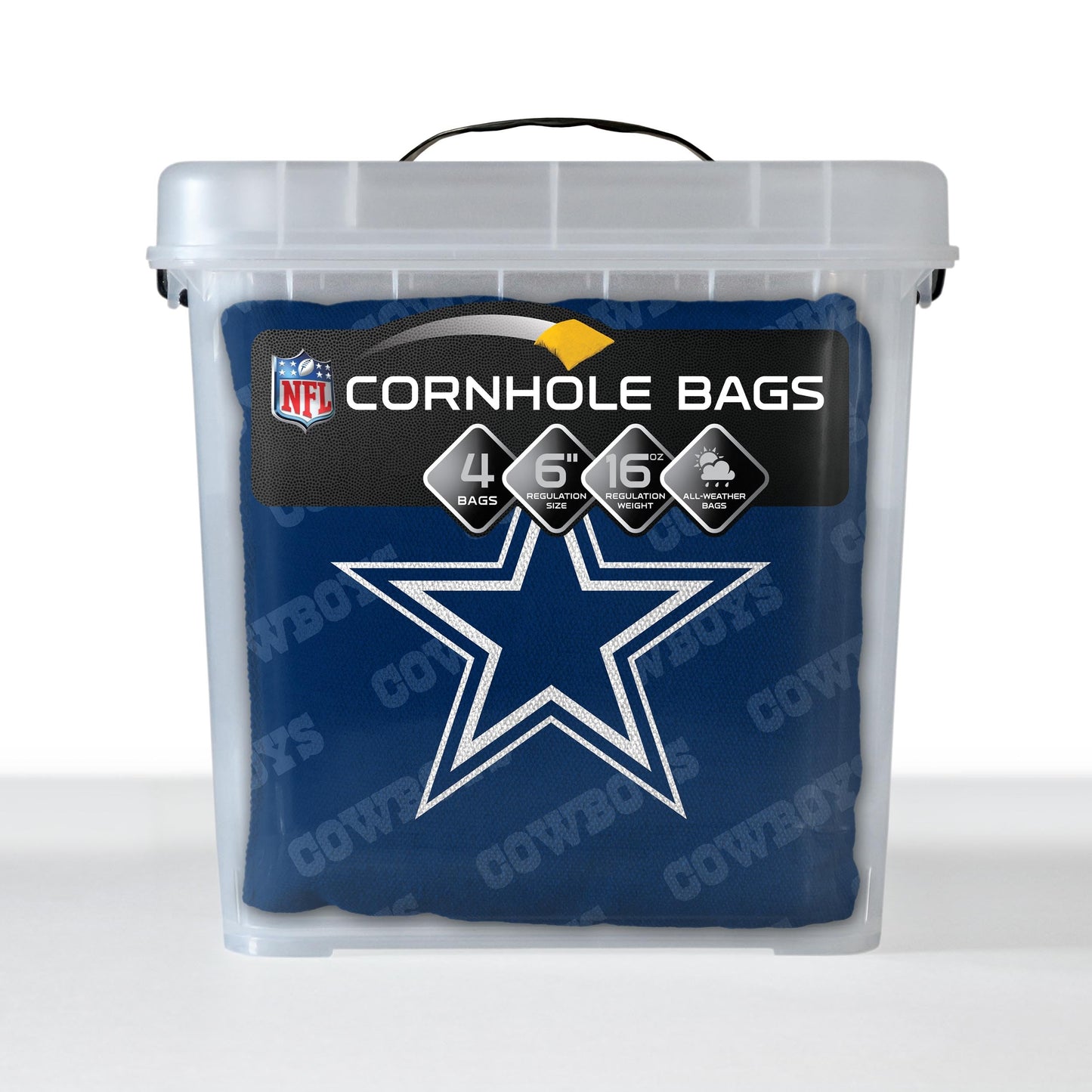 YouTheFan NFL Dallas Cowboys Cornhole Bags - 4PK - Blue