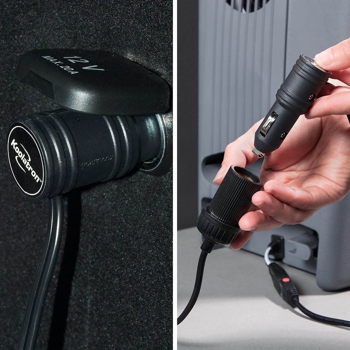 Koolatron Power Adapter - 12V 5A Converter for Car Fridge, Portable Devices, Vehicle Supplies, Replacement Cable, Extender Charger, Wall Outlet, Transformer for Cooler, 110V AC to 12V DC