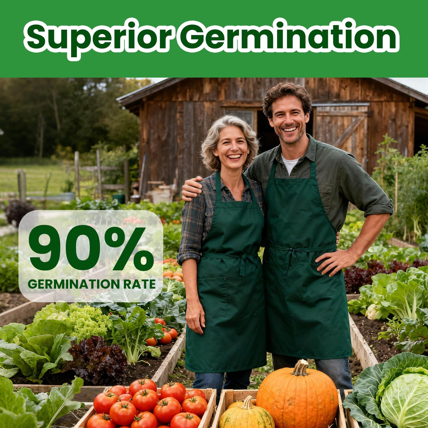 55 Vegetable Seeds Variety Pack - 39,000+ Heirloom Seeds for Planting Vegetables and Fruits, Non-GMO Garden Seeds for Outdoor Planting Christmas Unique Gift for Mother, Women, Mom, Friend