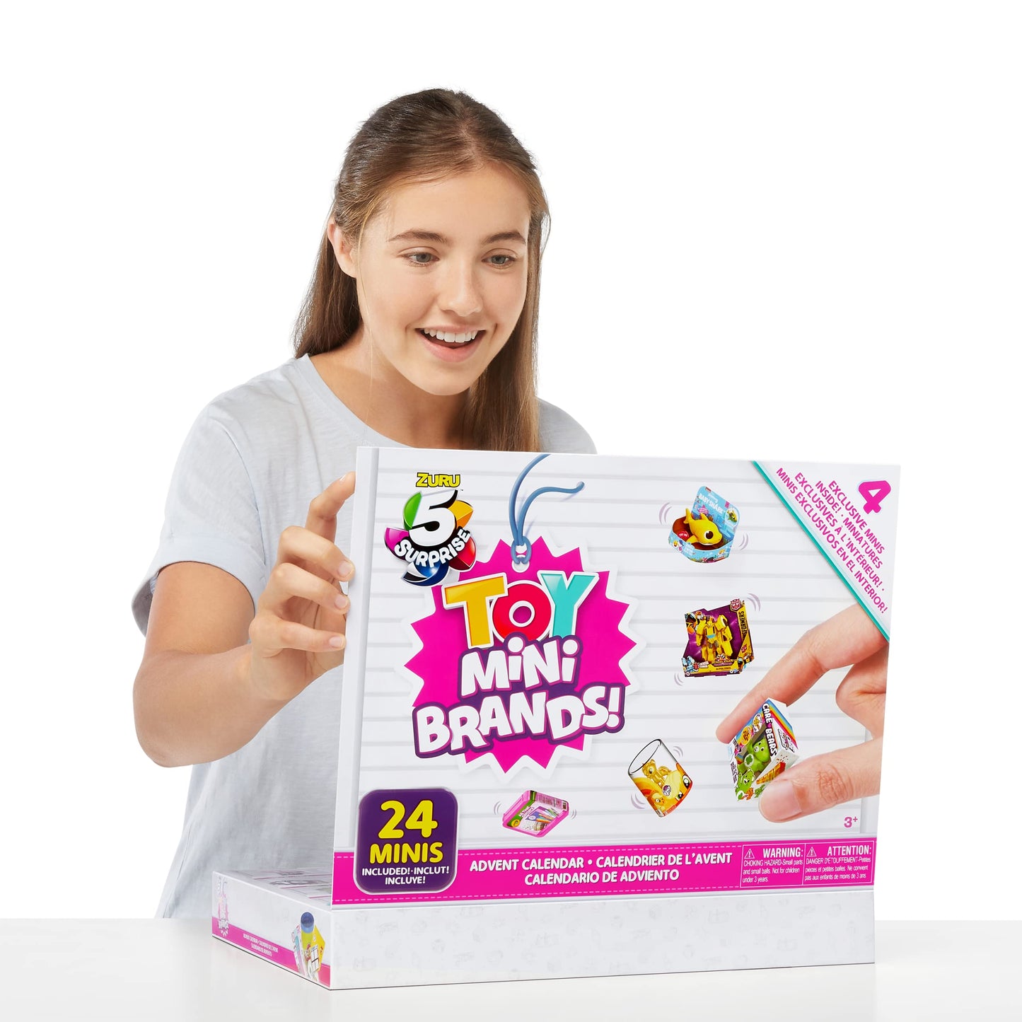 5 Surprise Toy Mini Brands Limited Edition Advent Calendar by ZURU with 24 Surprise Pack & 4 Exclusive Minis, Toys Mystery Capsule Real Miniature Brands Collectibles