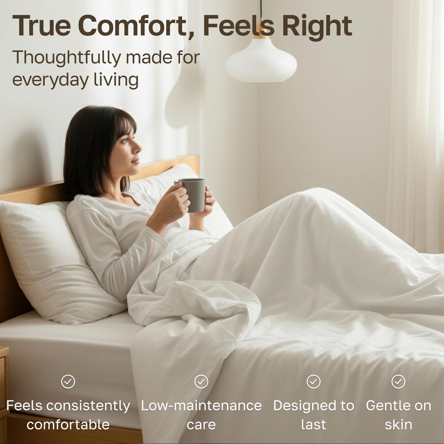California Design Den Softest 100% Cotton Sheets, Full Size Sheet Sets, 4 Pc Set, 400 Thread Count Sateen Bedding, Deep Pocket Sheets, Cooling Sheets, Full Size Sheets, Breathable Bed Set (White)